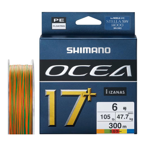 Плетеный шнур Shimano Ocea 17+ PE #12 300m MULTI